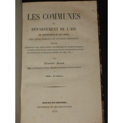 Les communes du département de l' Ain par arrondissements et par cantons avec leurs hameaux et lieudits principaux