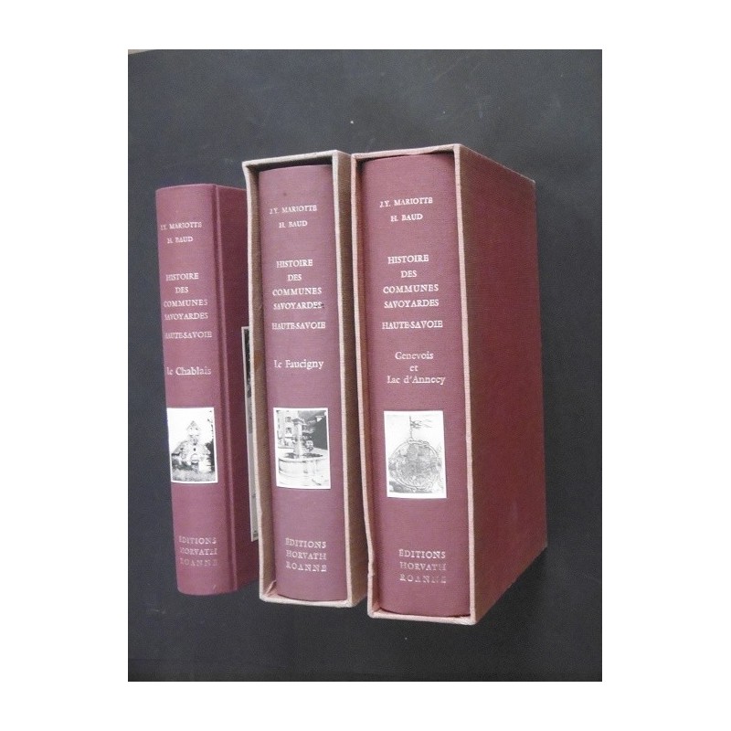 Histoire des communes savoyardes - Haute-Savoie (3 volumes édition "biblothèque")