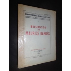 Sources de Maurice Barrès...