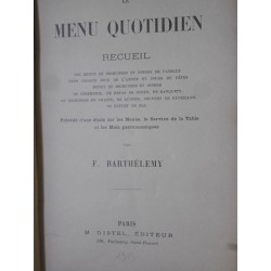 Le menu quotidien recueil des menus de déjeuner et diner de famille pour chaque jour de l'année et jours de fête