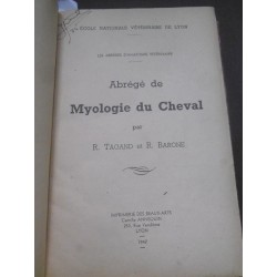 Abrégé de myologie du cheval - Abrégé de splanchnologie comparée