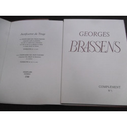 L'oeuvre poétique de Georges Brassens (envoi)