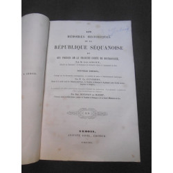 les memoires historiques de la republique sequanoise et des princes de la franche-comte de bourgogne